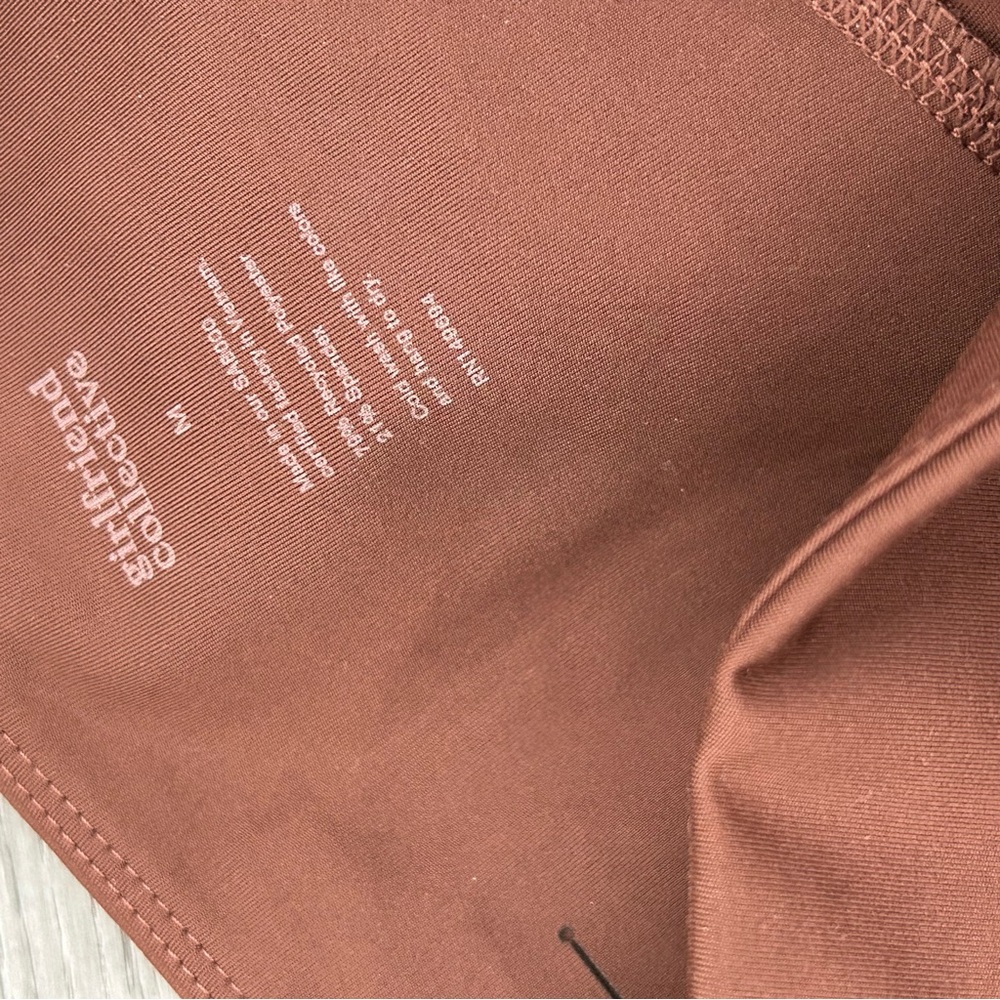 Nwt Girlfriend Collective Brown Pocket Leggings High Rise 7/8 Size‎ Medium - Picture 10 of 11